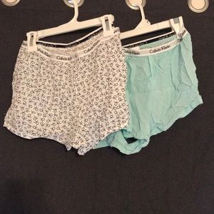 Calvin Klein pajama shorts